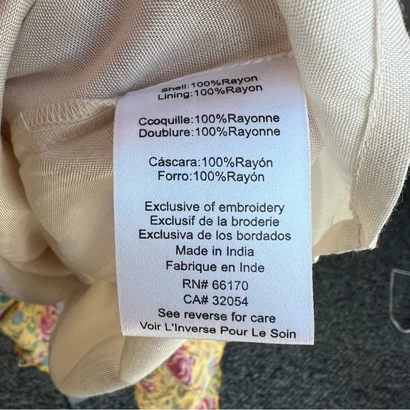 Anthropologie Tanvi Kedia Ananya Tunic Floral Mini Dress - Picture 9 of 10